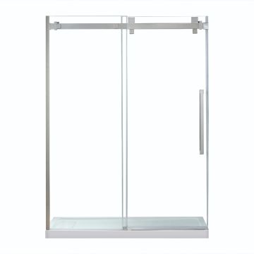 Chester 60x36 in. Alcove Shower Set Satin Nickel