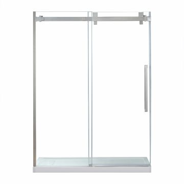 Chester 60x32 in. Alcove Shower Set Satin Nickel