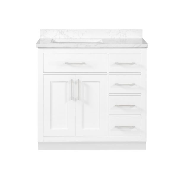 Athea 36, 36 Inch Black Bathroom Vanity Without Top