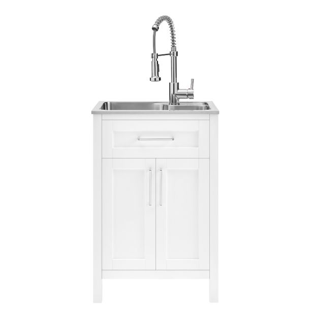 Paloma 22 Utility Sink With Faucet, Laundry Vanity With Sink