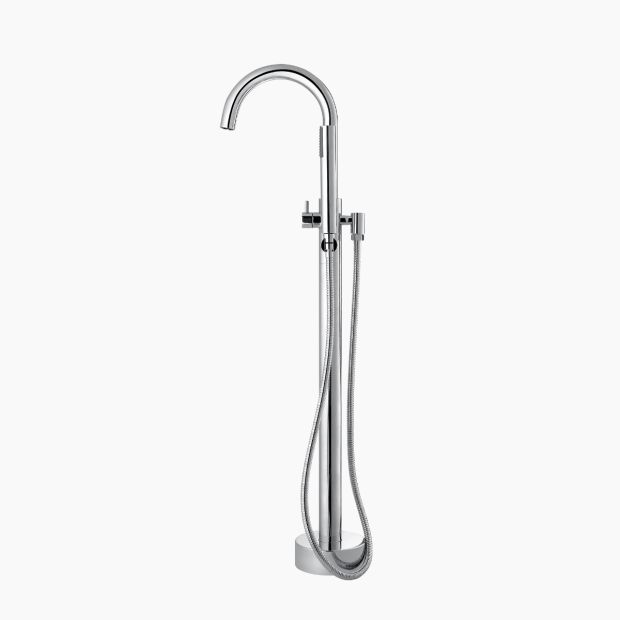 Ove Decors Athena Chrome Freestanding, Bathtub Faucet Difficult To Turn