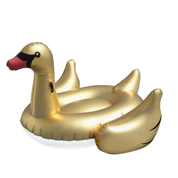 OVE Decors Gold Swan Pool Float